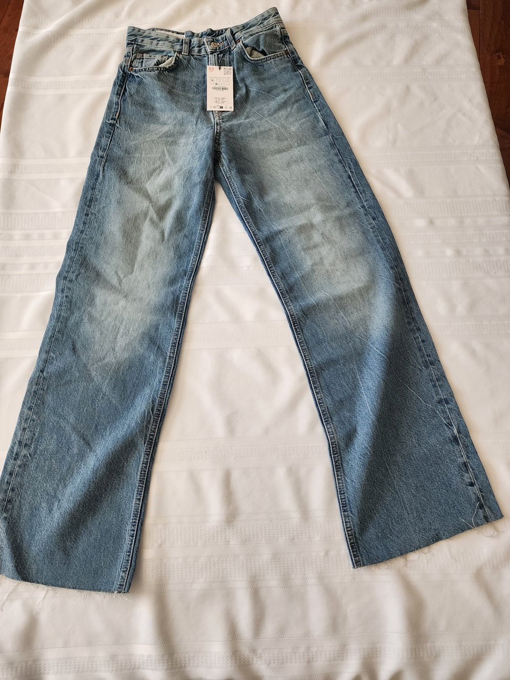 Zara Light Blue Flare Jeans